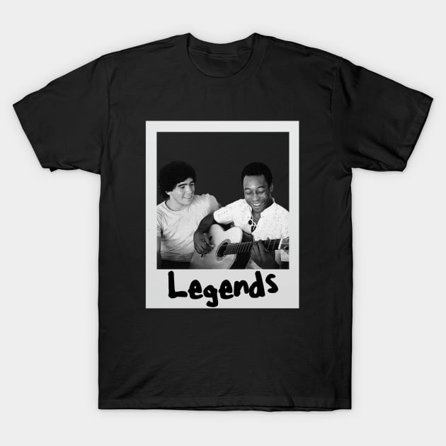 Pele and Maradona T-Shirt by dimanch